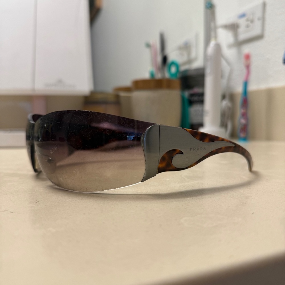 PRADA Tinted Shield Sunglasses